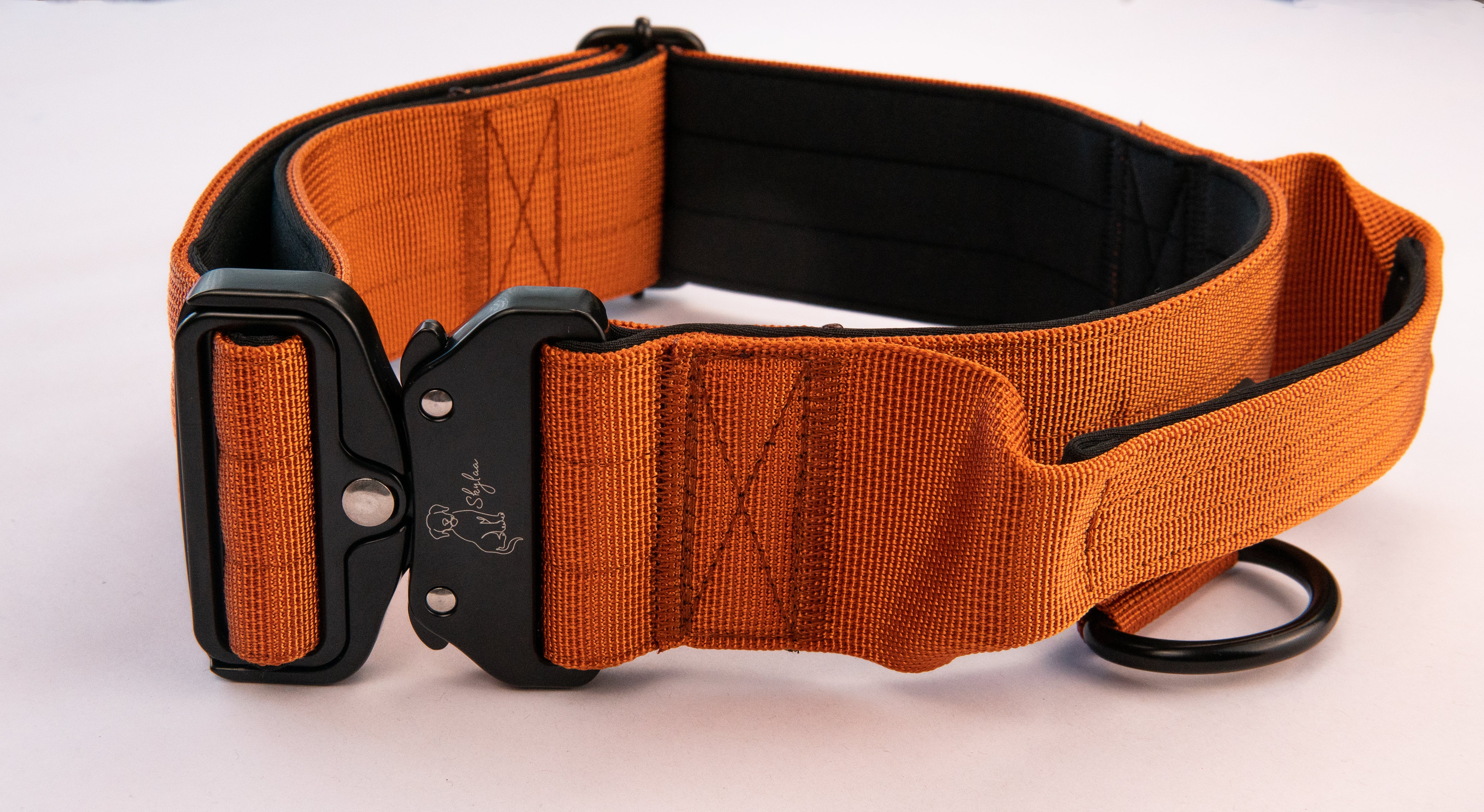 Burnt Orange Buster Collar- Handled