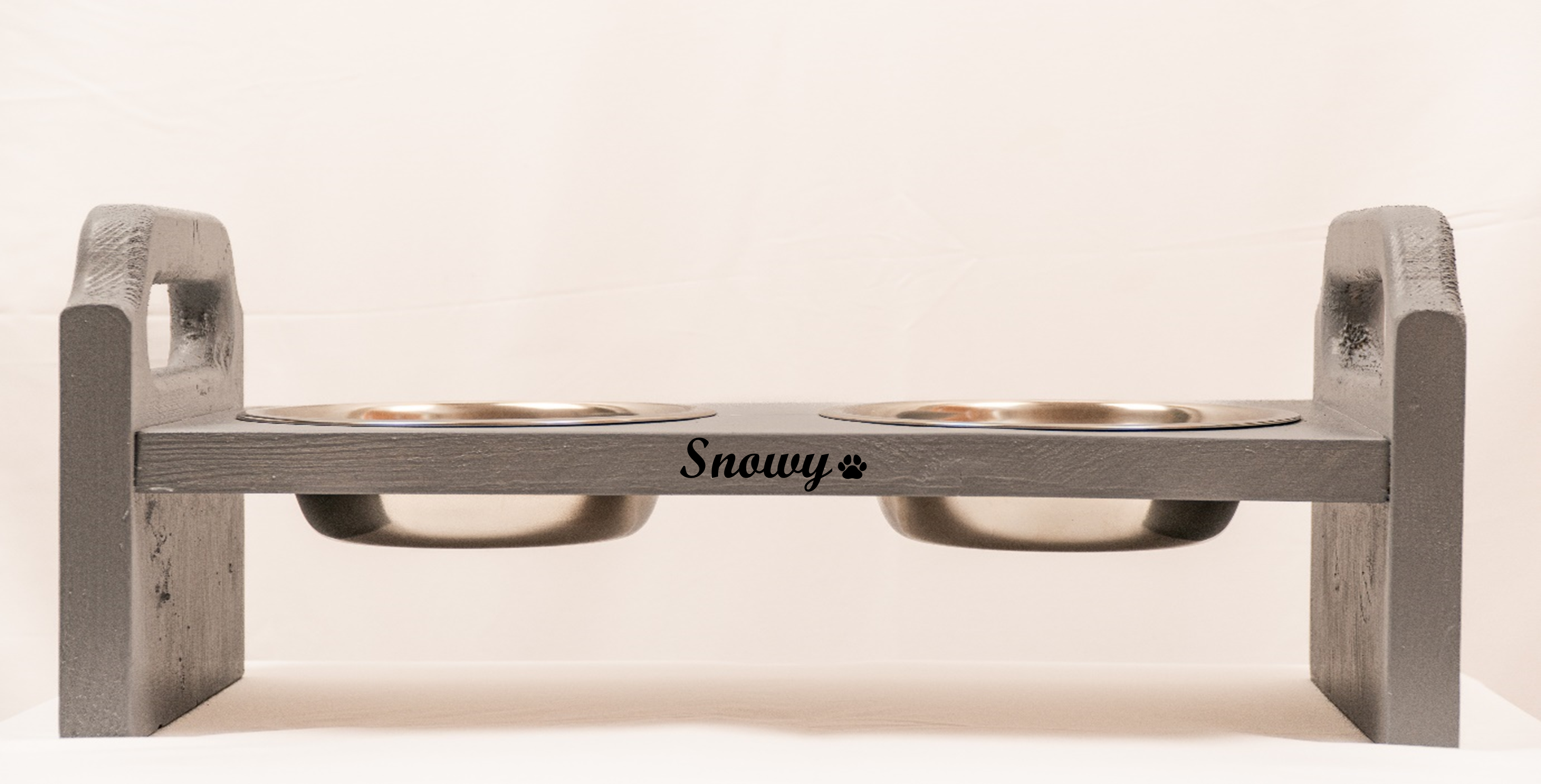 Personalised Skyescraper Feeder- Grey